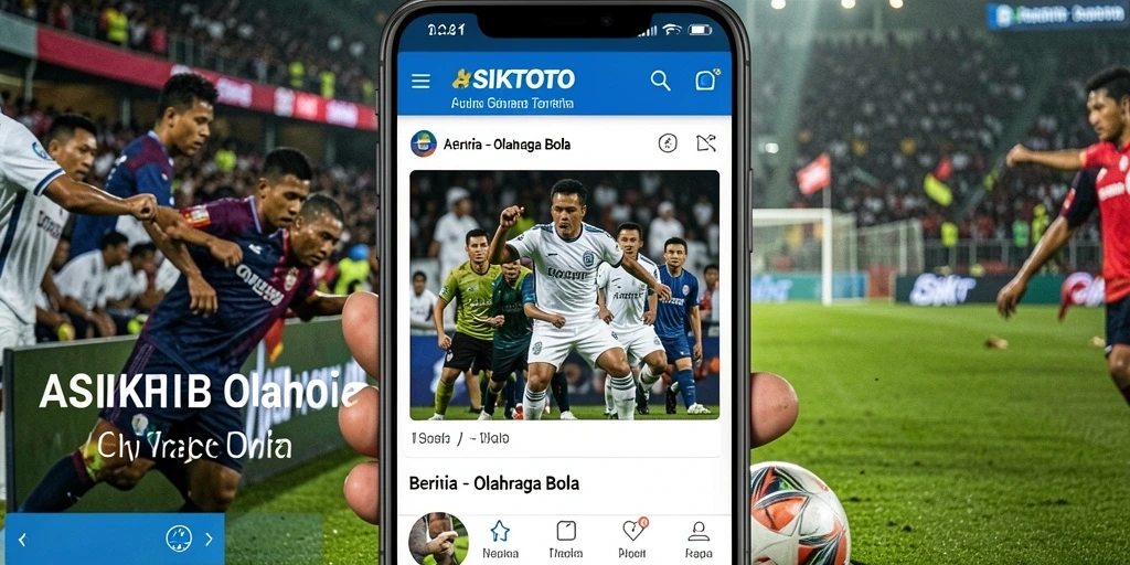 Tampilan antarmuka aplikasi Olahraga Bola ASIKTOTO yang informatif.