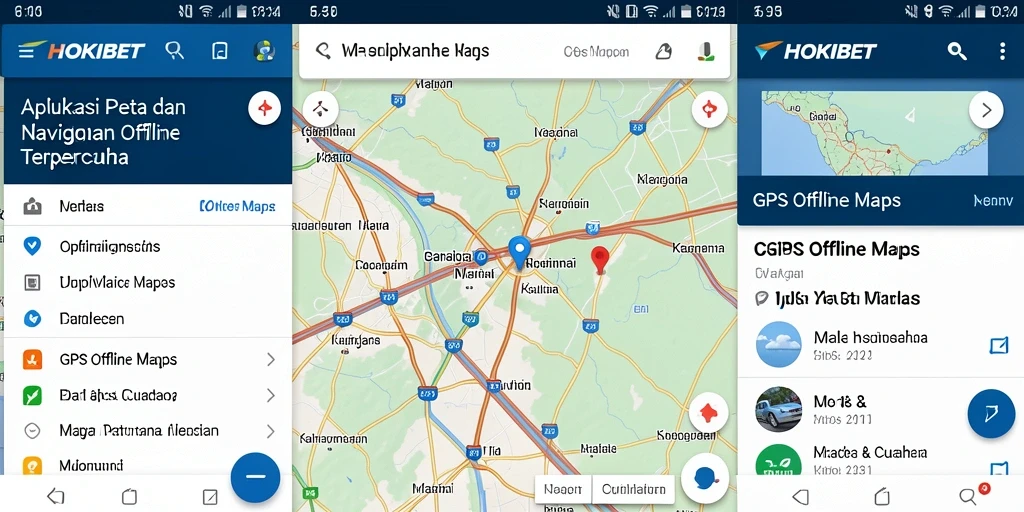 Tampilan antarmuka HOKIBET dengan peta dan fitur navigasi yang jelas.
