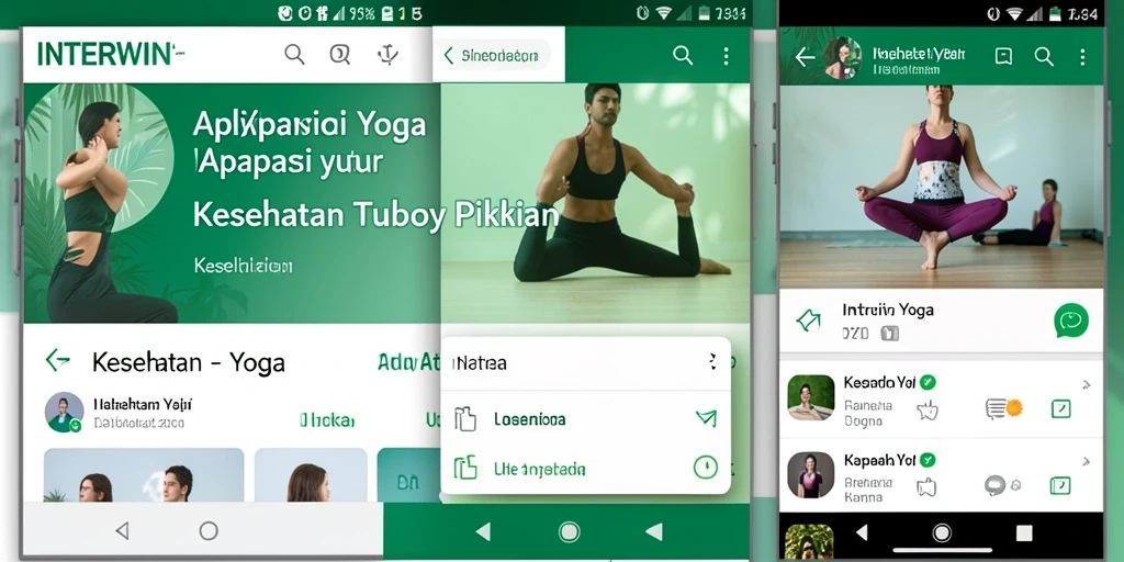Antarmuka ramah pengguna INTERWIN untuk latihan Yoga.