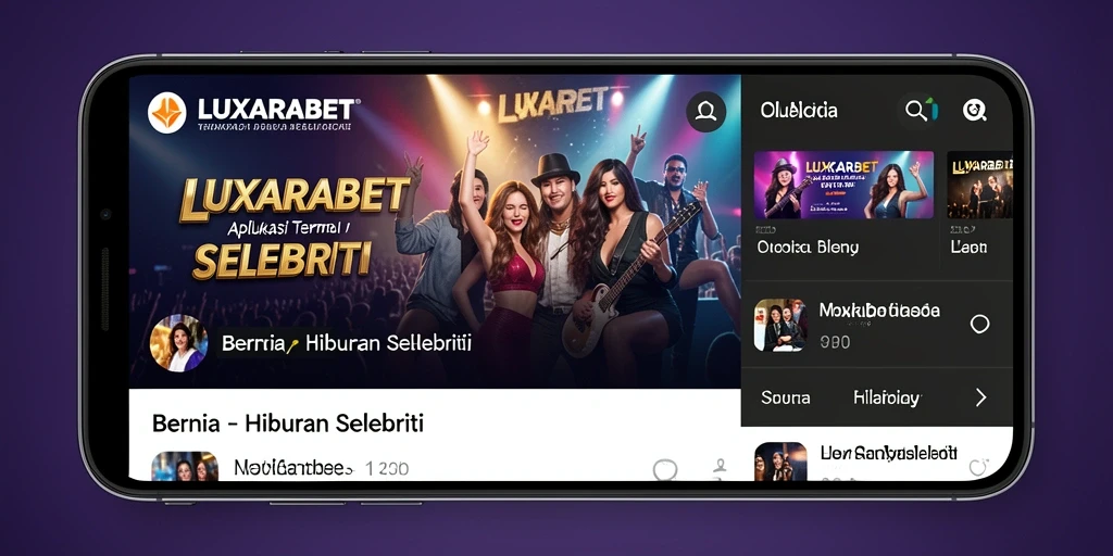 Tampilan antarmuka LUXARABET yang sederhana dan informatif.