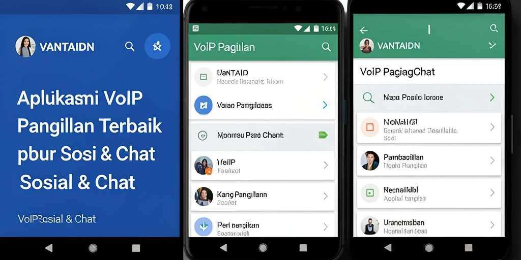 Antarmuka aplikasi VANTAIDN yang sederhana dan fungsional.